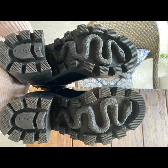 Gucci Leather Ankle Boot With Belt 39.5 - Picture 6 of 13